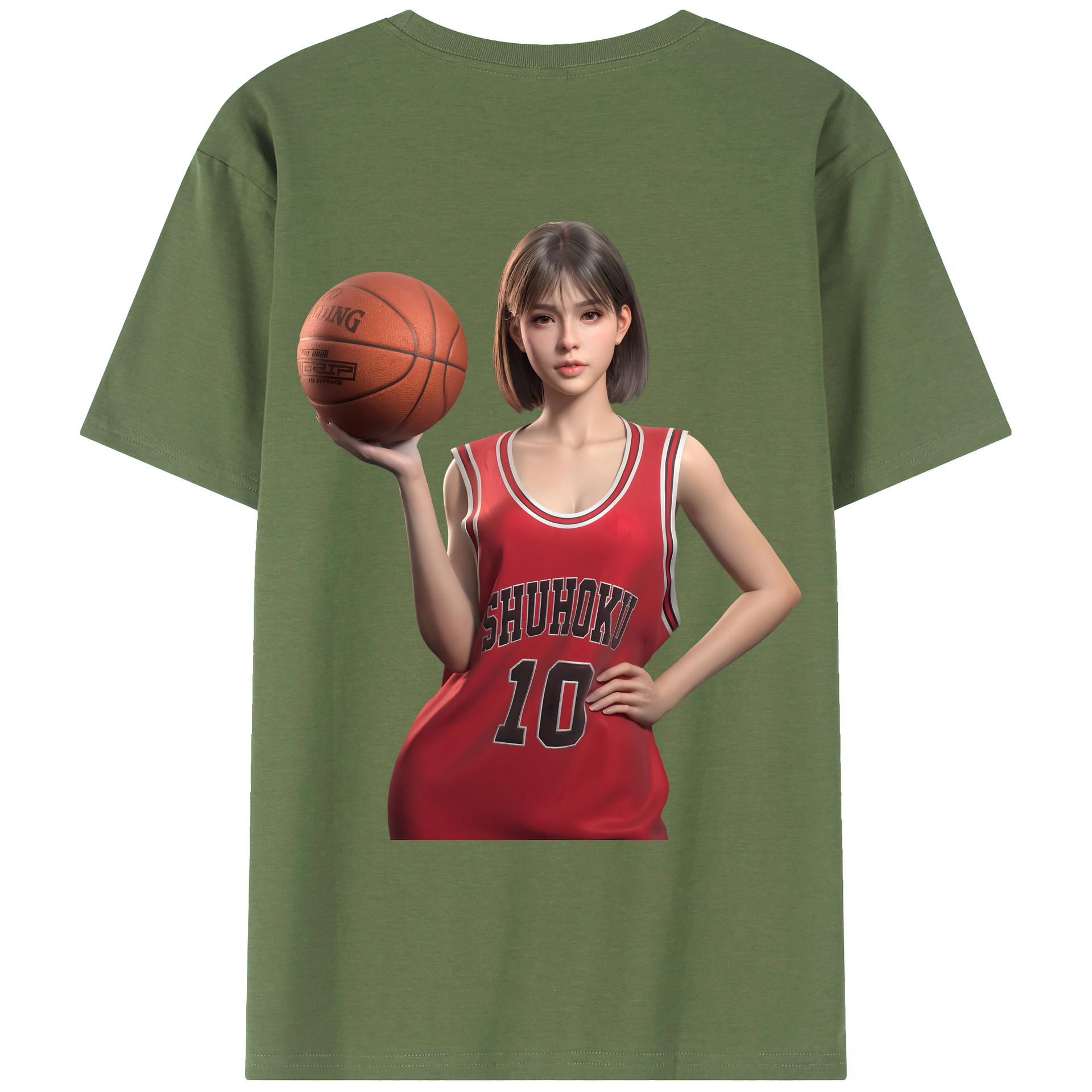 （画像用） SLAM DUNK／スラムダンク 綿100％ メンズ半袖Tシャツ（バックプリント） 通気性